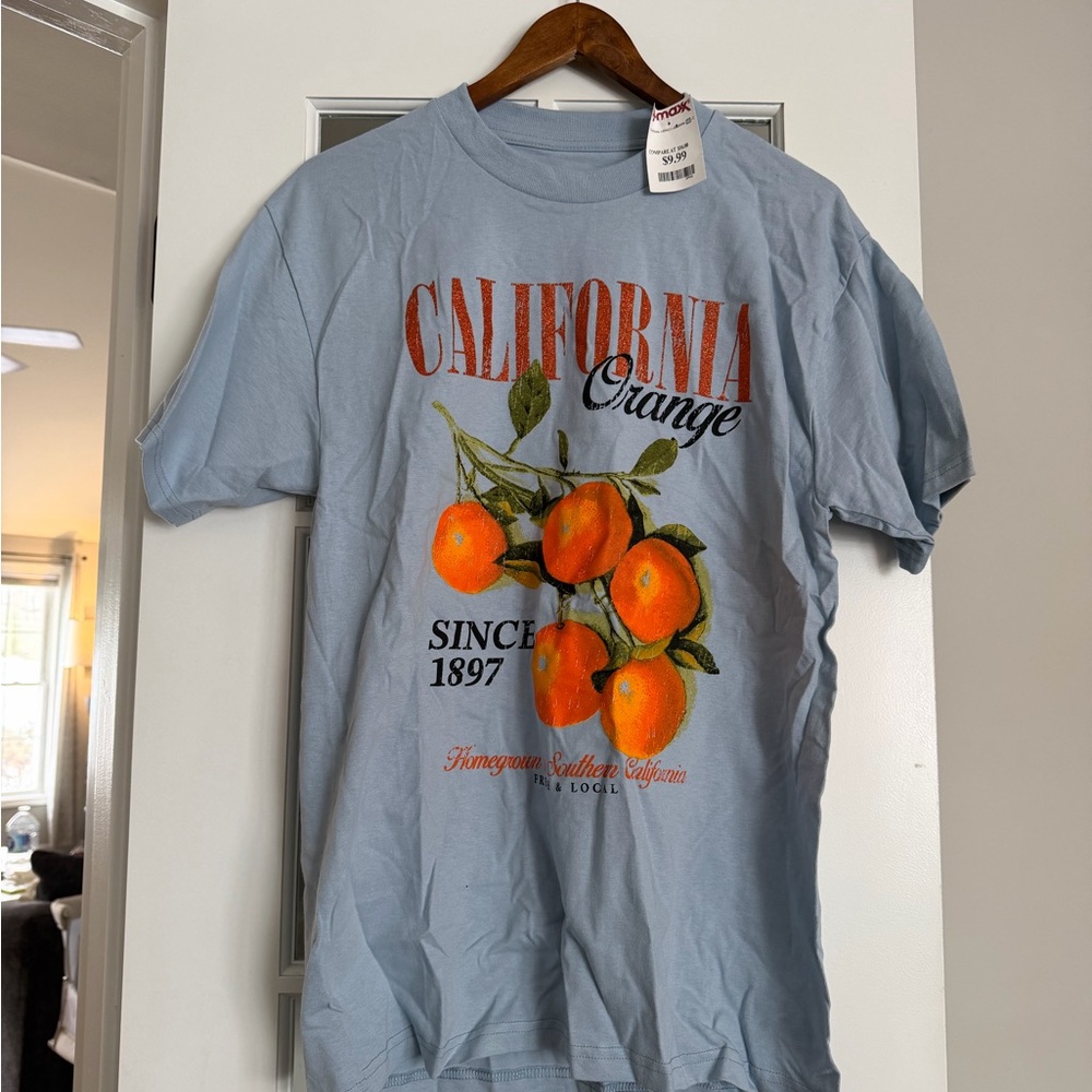 California Orange Graphic T-Shirt - Blue